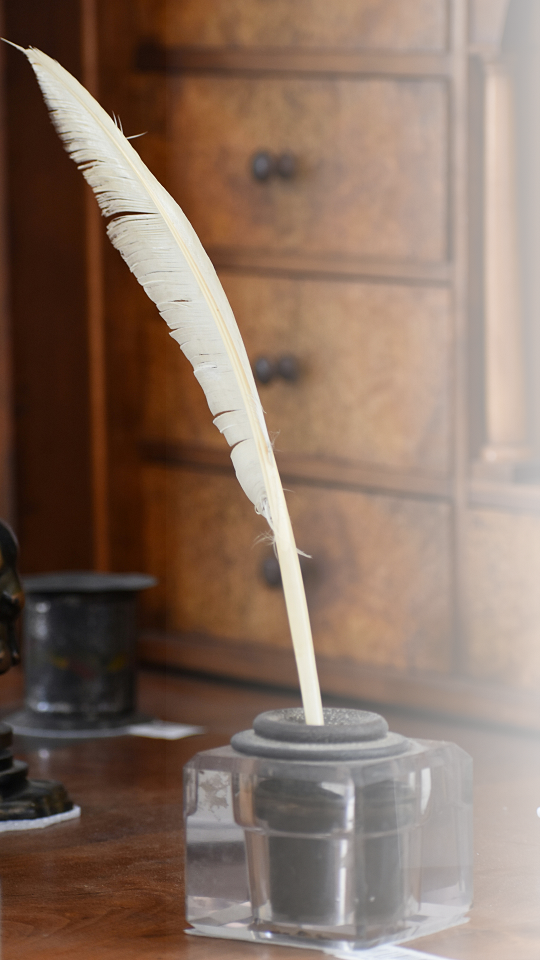 Quill on a desk