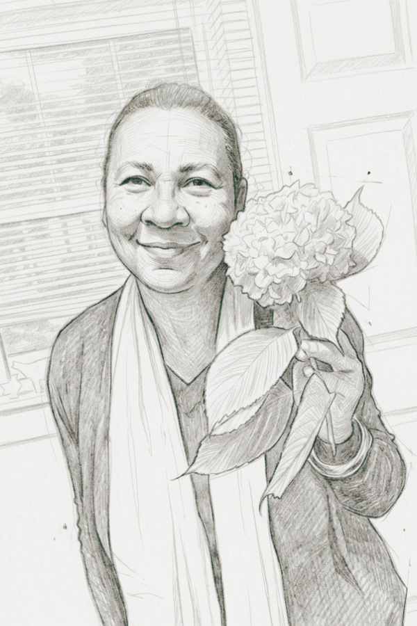 bell hooks with flowers